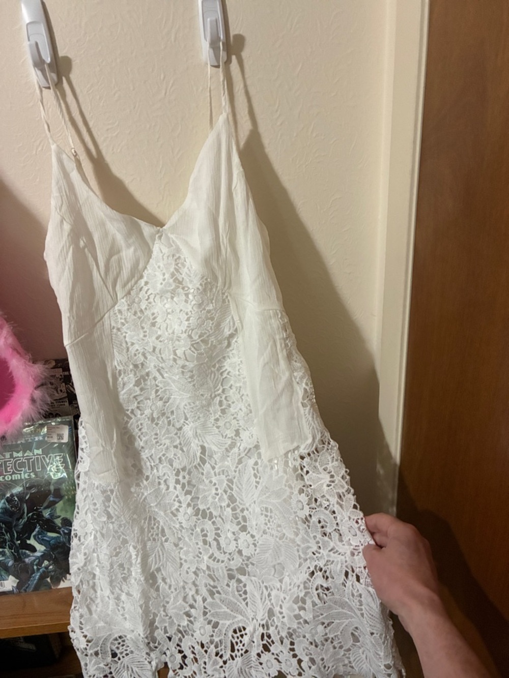Source Unknown White Lace Chemise Slip